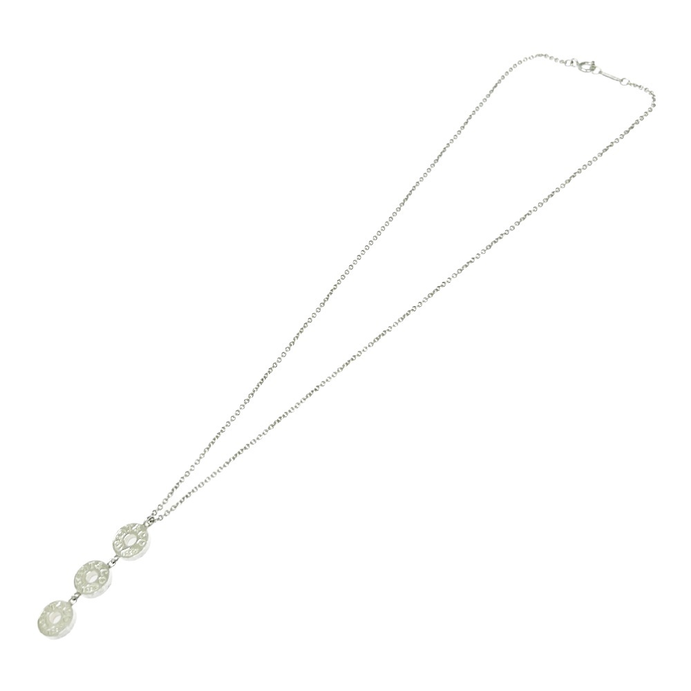TIFFANY Co Silver Triple Circle Necklace